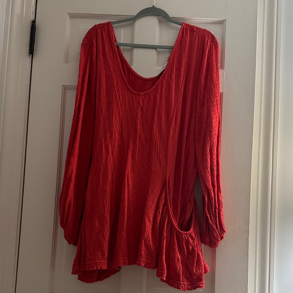 Free people beach red dress
